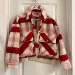 BlankNYC Plaid Cropped Jacket